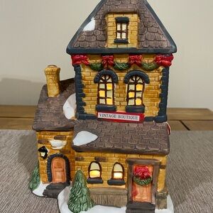 Vintage Boutique Holiday House Decoration